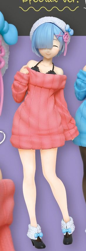 Rem (Knit Dress Special Sega Store Limited Edition), Re: Zero Kara Hajimeru Isekai Seikatsu, Taito, Pre-Painted